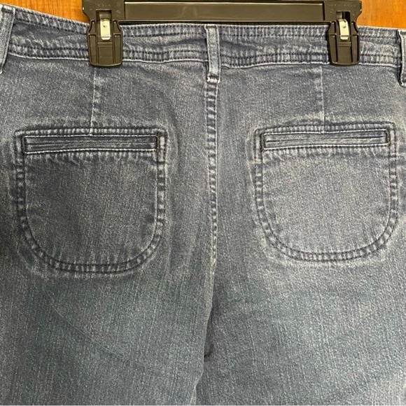 Chico’s Platinum Women’s Dark Blue Denim Straight Mid Rise Jeans Size 1.5 (10) - Picture 6 of 10